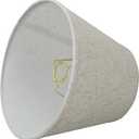 Aspen Creative 58851A Empire Uno Lamp Shade in Flaxen, 6" Top x 10" Bottom x 7.5" Slant Height, Slip UNO 33mm