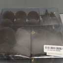 48Pcs Pink Velvet Christmas Ornaments Set, Assorted Flocked Christmas Baubles Decorations, Shatterproof Christmas Balls Hanging Decor for Xmas Tree/Home/Party/Holiday (Brown)