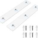 2 Pack Shower Caddy Adhesive for Replacement, No Drilling Strong Transparent Adhesive for Shower Caddy