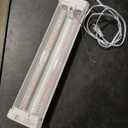 Hlite 16inch Adjustable Full Spectrum Plant Growing Lamps- Linkable Grow Lights for Indoor Plants Plug and Hanging Design with On/Off Switch Timer Hanging Grow Light from Seedling to Flowering，White