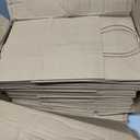 Toovip 100 Pack 8x4.75x10 Inch Medium Plain Brown Kraft Paper Bags with Handles Bulk, Gift Wrap Bags for Favors Grocery Retail Party Birthday Shopping Business Goody Craft Merchandise Take Out Sacks