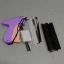 Handheld Micro Tagging Stitch Gun for Clothes - Quick Clothing Fixer - Mini Sewing Kit - Includes 6 Needle, 1000 Black Fasteners & 1000 White Fasteners (Purple)