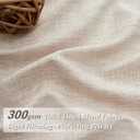PleatedDrapes Modern Farmhouse Style Light Filtering Curtains for Living Room/bedroom, Country Rustic Oatmeal Beige Brown Curtains 108 Inches Long Flax Linen Pinch Pleated Sheer Canvas Muslin 2 Panels