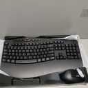 Ergonomic Wireless Keyboard and Mouse Combo, 2.4GHz Full Size Wave Keys Computer Keyboard with Wrist Rest for Natural Typing, Silent 6 Button USB Mouse for Laptop PC Windows Mac