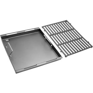 Cooking Griddle Inserts & Grate for Weber Genesis II 300 Series Grill, Flat Top Grill Griddle for Weber Genesis II E-310/315/325/330/335 S-310/335 and More, Replace for 6788 Full-Size Griddle