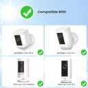 2 x Solar Panel for Ring Camera, Solar Charger Compatible with Ring Spotlight Cam Plus/Pro & Stick Up Cam Battery, Solar Panels with 360 Adjustable Bracket, IP65 Waterproof (1 Pack)