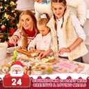 Christmas Baking Advent Calendar 2025, 24 Days Gingerbread Christmas Cookie Cutters Xmas Countdown Cookie Stamps Baking Tool Gift for Beginners Women Adult Family Couples Party Favors