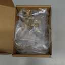 10 Pack 1-1/8 Inch, Square Brushed Gold Cabinet Knobs Gold Drawer Knobs Gold Cabinet Pulls, ZK2401 Solid Kitchen Hardware for Cabinets Drawers Bedroom Dresser Bathroom Vanity Cupboard