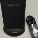 Yootech Wireless Charger,10W Max Wireless Charging Stand, Compatible with iPhone 17/17 Pro/17 Pro Max/Air/16e/16/16 Plus/16 Pro Max/15/14/13/SE 2022/12/11/X/8, Galaxy S25/S24/S23/S22(No AC Adapter)