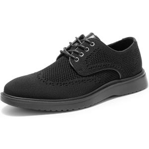 Bruno Marc Men's MaxFlex Dress Breathable Lace-Up Comfortable Fashion Oxfords Casual Shoes (9.5, Black)