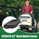 4 Pack 42" Deck Kit (Mulch Cover Replacement for GY00115 + 2 Blades Replacement for GX22151+ Belt Replacements for GX20072) for Select 42 Inch Deck Tractors