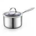 Cooks Standard Stainless Steel Saucepan with Lid, Multi-Ply Clad Sauce Pot 3-Quart, Silver Missing Lid