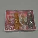 4Pcs Large Acrylic Hair Claw Clips - Strong Hold Thick Hair Banana Barrettes for Women Girls (Hair Clips, Banana(gray/champagne/green/pink))