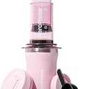 AeroPress Go Plus, Small Portable Coffee Maker Kit, Travel, Camping & Office, All-in-One French Press, Pour-Over & Espresso-Style Manual Brewer, 2 Min Brew for Less Bitterness, More Flavor, Pink
