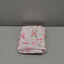 Jundetye Baby Blanket for Girls, Soft Plush Floral Newborn Blankets with Pink Dotted Backing, Toddler Nursery Stroller Crib Receiving Blankets Infant, Pink Rose, 30"x40"