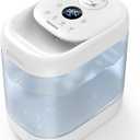 Homvana Humidifiers for Bedroom, 5L Super Easy to Clean Top Fill Auto Adapt Cool Mist Humidifier for Bedroom Plants Baby Kids for Home (Never Leaking Design), Quiet 40H Runtime, Essential Oil Diffuser