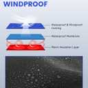 Thermal Touch Screen Gloves, Windproof Anti-Slip Winter Running & Cycling Sports Gloves, Snug Fit for Men & Women (Black)