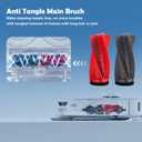 20 Pack Replacement Parts for Roborock Qrevo S5V/Qrevo Curv/Qrevo Curv S5X/Qrevo Edge S5A Series Robot Vacuum Cleaner Accessories, 1 Main Brush, 4 HEPA Filters, 4 Dust Bags, 4 Mop Pads, 4 Side Brushes