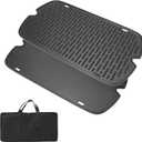 Cast Iron Griddle Replacement Parts Kits for Weber 9011701 9010001 9030001 9013001 9020001 Traveler Portable Grills, Cooking Griddle Plate with Carry Bag for Weber Traveler Portable Series Gas Grill