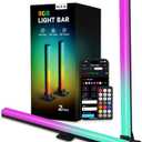 Light Bars with RGB+IC, 16.5-inch Bluetooth TV LED Backlight Suitable 45-85inch TVs, Smart TV Behind Lights with 16M Colors Scene and Music Modes for Gaming, Patry, Room Decotation (Mulitcolor)