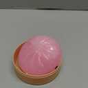 Glitter Dumpling Squishy, New Mystery Glitter Dumpling Squishies Box, Soft Squeeze Dough Ball for Stress Relief, Stretchy Bun with Mini Food Steamer Desk Fidget Toy for Adults Office Home (B-Pink)