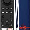 Compatible with Toshiba Smart tv Remote, Compatible with Insignia tv Remote Control. No Setup Needed (Excludes Voice Function) (Not for F. Stick) Free Blue Cover