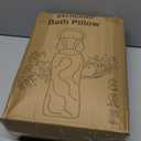 Full Body Bath Pillow for Tub - Extra Long & Thick Tub Pillow with Head, Back & Lumbar Support, 168 Non-Slip Suction Cups, Soft 5D Mesh Spa Cushion, Fits All Tubs-Gift for Soaking