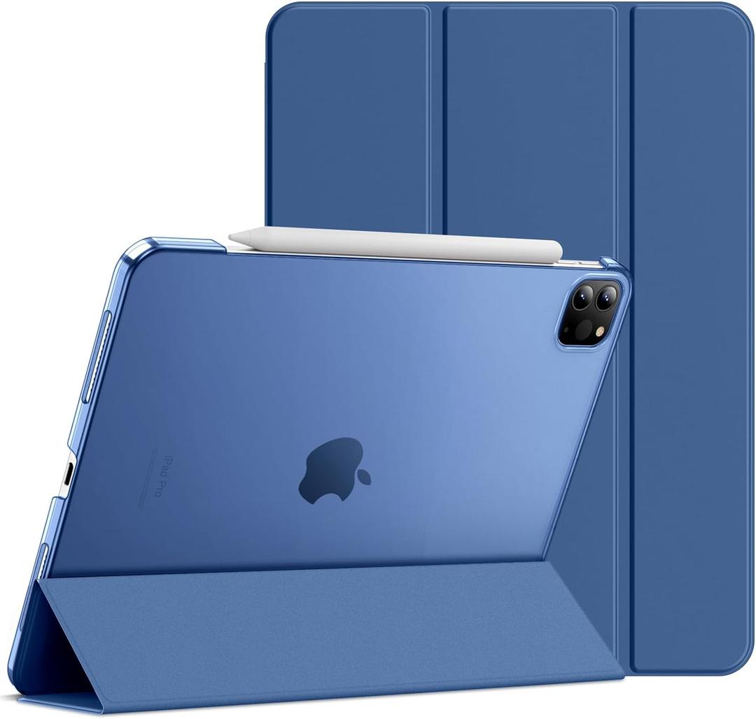JETech Case ONLY for iPad Pro 11-Inch, 2022/2021/2020/2018 Model, Compatible with Pencil, Cover Auto Wake/Sleep (Navy)