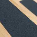 Set of PVC-Free, Non-Slip Adhesive Stair Treads and Handy Installation Roller (15qty - 4" X 24" + Roller, Grey) (Gray)