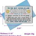 EE&YU Father in Law Card from Son in Law - Father of Bride Birthday Wedding Christmas Appreciation Gifts