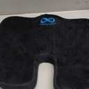 Everlasting Comfort Car Seat Cushion for Driving - Wedge Car Cushion for Office, Travel, Gaming Chair Memory Foam Driver Booster for Short People, Non-Slip, Washable Cover, Back & Sciatica Relief (Executive Black)