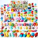 JOYIN 36Pcs Animal Erasers for Kids, Cute Pencils Erasers Bulk, Desk Pets Puzzle for Classroom Rewards Back to School Supplies Party Favors Treasure Box Toys Gifts