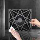 33 Pack 3D Wall Panels for Interior Wall Decor, Paneles Decorativos para Pared, Black Accent Wall Peel and Stick, 12''x12'' PVC Wall Panels for Gaming Room, Bedroom, Living Room, TV Background