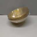 bUCLA 12 Pack Gold Glitter Plastic Serving Bowls - 20 OZ Disposable Snack, Fruit, Chip, Candy Angled Serving Bowls for Party & Thanksgiving