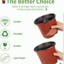 100 PCS Plastic Nursery Pots 6 Inch Seed Starting Pots for Succulents, Seedlings, Cuttings, Transplanting