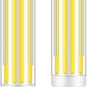 E11 Led Bulb 150w Equivalent JDE11 120V Mini Candelabra Led Bulbs Dimmable 15W Bright 1500LM Daylilght White 6000K for Ceiling Fan Bulb, 2Pcs