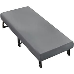 Cot Sheets 31" x 75"(Sheet Only), Cot Fitted Sheet Ultra Soft and Breathable Snug Fit for Narrow Twin Mattress/RVs Bunk/Guest Beds/Army Cots/Trifold Mattress/Travel Size Mattress Grey