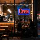Led Neon Open Sign for Business Window, Light up Open Sign for Store Carteles Letreros Para Negocios, 16 x 8.6 inch