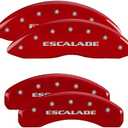 MGP Caliper Covers - Brake Caliper Covers 2021-2023 Cadillac Escalade 2023 Escalade ESV - Front and Rear Set - Red