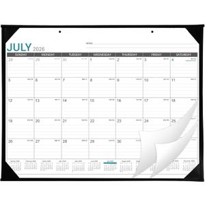 2026-2027 Desk Calendar - Roll Packaging Desk Calendar 2026-2027, Jul. 2026 - Dec. 2027, 22"x17" Desktop Calendar, Corner Protectors (Large)