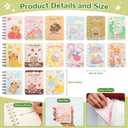 30 Packs Mini Notebooks Portable Pocket Notebook for Gifts and Office Back to School Classroom rewards College Ruled Pages (Cartoon)