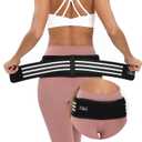 DIKEXI Sacroiliac Hip Belt for Men Women, Alleviate Sciatica|Pelvic|Back|Lower Back Support, Pelvic Support Belt, Adjustable Sciatica Lumbar Pain Relief, Trochanter Belt, (Hip Size 44"-56")
