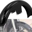 Motorcycle 21 inch Front Fender Mudguard Fit For Harley Touring Road King Road Glide Electra Glide Street Glide Custom Baggers (For 120 / R21,Gloss Black)