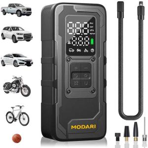 Tire Inflator Portable Air Compressor, Up to 160 PSI Car Tire Inflator, Cordless Air Pump, Portable Tire Pump with Gauge - Portable Tire Inflators for Car, Light Pickup, Bike and More (Dark Black) Tire Inflator Portable Air Compressor, Up to 160 PSI Car Tire Inflator, Cordless Air Pump, Portable Tire Pump with Gauge - Portable Tire Inflators for Car, Light Pickup, Bike and More (Dark Black)