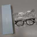 Gaoye Blue Light Blocking Glasses Women/Men, Computer Gaming Fake Eyeglasses Anti UV Ray-Spring Hinge (2 Pack, Light Black and Transparent)