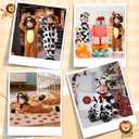 Halloween Baby Lion Costume for Toddler, Infant Cow Costume Onesie Animal Cosplay Jumpsuit Bodysuit (9-12 Months)