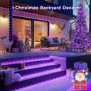 JMEXSUSS 200 LED Purple Solar Halloween Lights, 66 ft Rope Lights Outdoor Waterproof, PVC Tube Purple Christmas String Lights for Party Tree Fence Christmas
