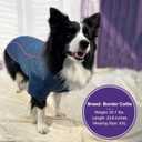 cyeollo Dog Fleece Jacket Sweater Lightweight Pet Coat Reflective Jackets Step in Zipper Warm Dog Sweaters for Medium Dogs (XX-Large, Blue)