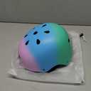 Kids Bike Helmet, Adjustable and Multi-Sport, from Toddler to Youth, 3 Sizes (Small: 18.9" - 21.3", Pink Blue Green)