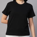 Woman Shirts, Black, Large